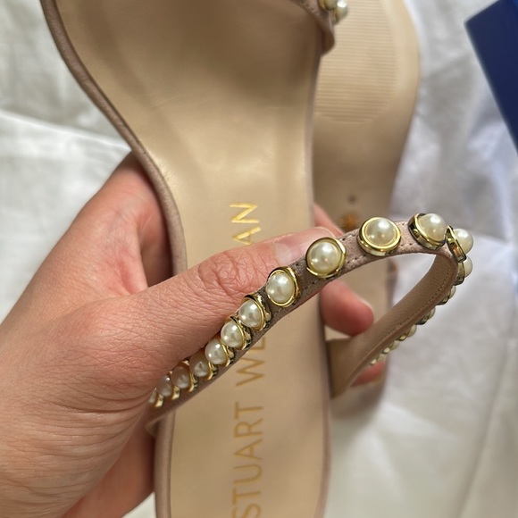 NWT Stuart Weitzman Aleena Pearls Heels | 8 - Picture 5 of 7